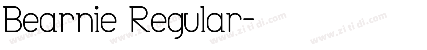 Bearnie Regular字体转换